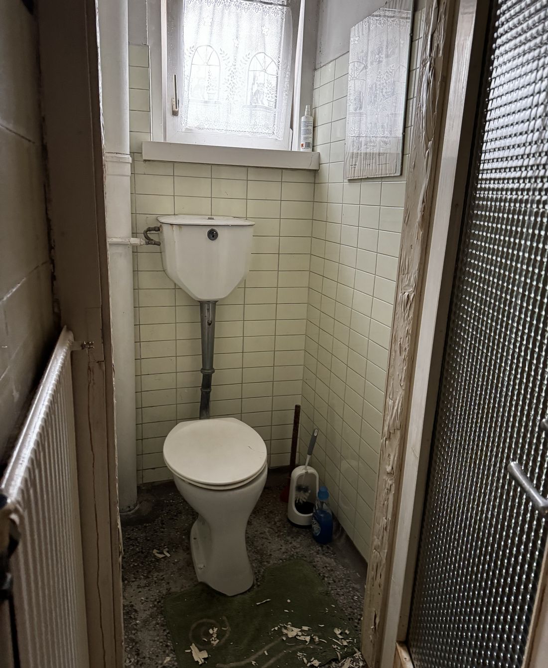 WC vorher
